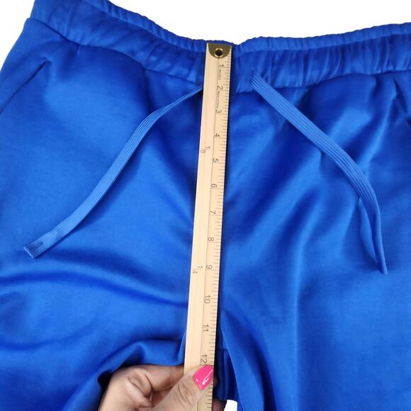 Sergio Tacchini Tracksuit Mens XL Blue White Striped Full Zip Pockets Royal Blue - Picture 10 of 12